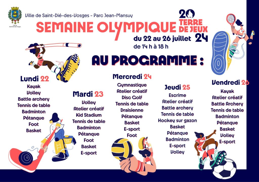 Une quinzaine de disciplines sportives sont à découvrir gratuitement au parc Jean-Mansuy de Saint-Dié jusqu'à vendredi. 