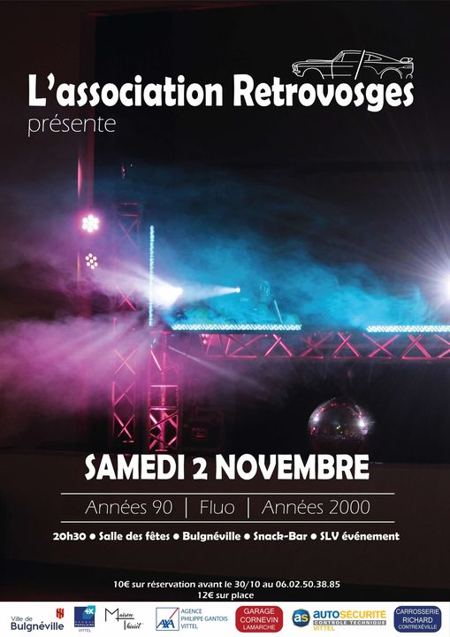 SOIREE ANNEE 90/2000 à BULGNÉVILLE